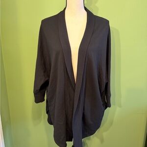 Joe Fresh Black Open-Front Cardigan